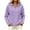 Purple, variant on Women Loose Fit Half Zip Red Hooded Sweatshirt Sevevn Waffle Knit Drawstring Pullover For Spring Fall Daily Wear