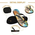 thumbnail image 3 of YAZAOOSummer Flip Flops Creatively Sunny Beach Pup Simple Beach Sandals, 3 of 8