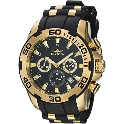 invicta pro diver black and gold