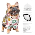thumbnail image 3 of Balery Colorful Donuts Sudadera con Capucha para Perros Pequeños – Ropa para Mascotas, Disfraz para Perros y Gatos, Ideal para Fiestas y Cosplay-Large, 3 of 7