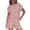 66#Pink, variant on 2 Piece Sets for Women Summer Outfits Cute Stripe T Shirts Shorts Matching Lounge Set Blue 2XL