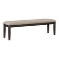thumbnail image 1 of Lexicon Traditional Wood Dining Room Bench in Wire Brushed Brown, 1 of 6