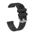 thumbnail image 2 of For Garmin Forerunner 245 Music 20mm Silicone Twill Watch BandBlack, 2 of 5