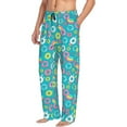 thumbnail image 6 of Logiee Donut Print Pajama Pants for Men,Men’s Pajama Bottoms,Mens PJ Pants with Pockets & Button Fly-Small, 6 of 6