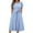 118# Light Blue, variant on UoCefik Women's Summer Short Sleeve Maxi Dress 2025 Casual Crewneck Pleated A Line Flowy Long Dresses with Pockets Black M