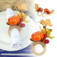 thumbnail image 2 of GUANGHONG Halloween Napkin Rings – Pumpkin Head Table for Halloween Party for Festive Dining Settings Event Planner Organizer 2022, 2 of 5