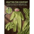 thumbnail image 2 of Mouth Monster Onesie for Adults - 2026 Funny Snuggly Fleece Pajamas, Hilarious Oversized Hood Design for Cozy Lounging at Home (L, Green), 2 of 6