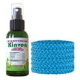 thumbnail image 2 of Kinven Bracelets and Spray Pack for Mosquito - 2 x 2oz Bottle + 8 Bracelets, Gold, Great Looking and Natural, Insect Wristband & Spray, Waterproof, Indoor Outdoor Protection for Adults & Kids, 2 of 6