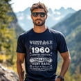 thumbnail image 3 of Vintage 1960 Limited Edition T-Shirt, Retro Birthday Shirt for Men, Perfect Gift for 1960 Birth Year, 3 of 4