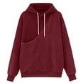 thumbnail image 6 of Dolkfu Pet Carrier Mens Hoodie Pullover Corduroy Sweatshirts Kanga Pocket Loose Hooded Men Shirt 3X, 6 of 8