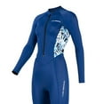 thumbnail image 3 of Yucurem Unisex One-Piece Wetsuit, Sunscreen Diving Swim Suit, Snorkeling Surfing Protection Suit (Dark Blue XL), 3 of 10