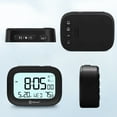 thumbnail image 3 of Geevon Small Travel Alarm Clock, Digital Alarm Clocks for Bedrooms Home Office, Battery Operated Desk Clock with 3 Inch Large Display, 2 Alarms, 5s Backlight, Snooze, Indoor Temperature(Black), 3 of 8