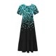thumbnail image 5 of Vestido de Manga Corta para Mujeres Vestido de Verano de Cuello Redondo Impreso, Poliéster de Tamaño Verdadero Diario Y Vestido de Fiesta, 5 of 5
