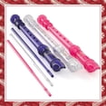 thumbnail image 2 of Eastar Soprano Recorder Baroque German Style for Beginners C Key 3 Piece Recorder Set with Fingering Chart, Cleaning Rod, Bag, ERS-3G1, 3PCS Transparent Pink Purple, 2 of 7