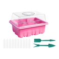 thumbnail image 1 of Fengbin Plant Starter Tray Growing Tray Sturdy Indoor Versatile Vented Reusable Starting Pink 6 Hole, 1 of 10