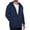 Navy, variant on qafoshin Full-Zip Hoodies for Men Casual Trendy Solid Color Long Sleeve Loose Fit Fall Sweatshirt Jackets with Pockets