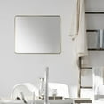 thumbnail image 4 of Altair Nettuno 36" Rectangle Bathroom/Vanity Brushed Gold Aluminum Framed Wall Mirror, 4 of 14