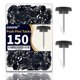 thumbnail image 1 of 150 chinchetas planas negras OIAOIW, 1 of 6