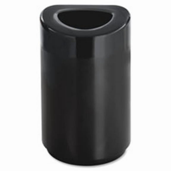 Open Top Receptacle, 30 Gal., 18.5 in. x 29.5 in., Black