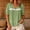 Green, variant on LEKWK Linen Shirts for Women Lace Short Sleeve Button Down Shirt Loose Fit Casual V Neck Going Out Tops Summer Fashion Beach Vacation Clothes