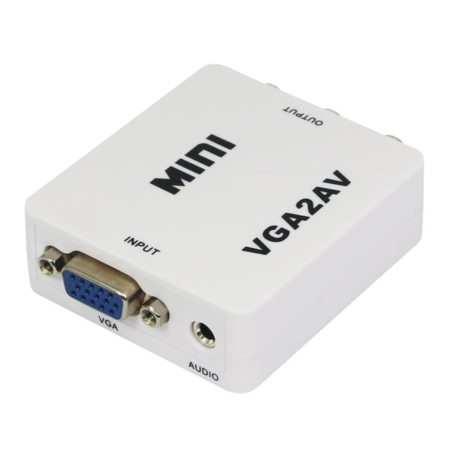 Convertidor Computadora premium VGA a AV TV Compuesto RCA S-Video Scan Converter 1080P Hugtrwg Para estrenar