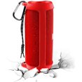 thumbnail image 4 of Silicone Case for JBL FLIP 5 Waterproof Portable Bluetooth Speaker, Travel Carrying Storage Bag Pouch with Shoulder Strap and Carabiner (Red), 4 of 7