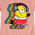 thumbnail image 3 of Despicable Me Minions - Retro Rainbow Skater - Toddler & Youth Girls Short Sleeve Graphic T-Shirt, 3 of 5