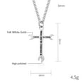 thumbnail image 4 of New Men Women Wrench Cross 14K Yellow Gold Necklace I CAN DO ALL THINGS Bible Verse, tool Pendant punk Jewelry Gift, 4 of 8