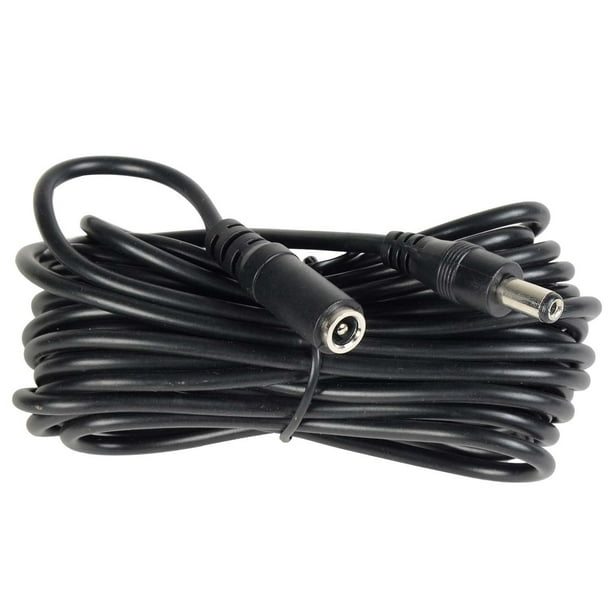 VideoSecu 15ft 12V DC Power Adapter Cable Pigtail Plug Extension Wire