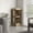 Oak, variant on White 3-Tier Liquor Cabinet | Provide Shelves for Bar Tools in Dining Room, Organize Items