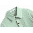 thumbnail image 4 of Arshiner Boys Green Button Down Shirt Short Sleeve Summer Beach Shirt 9-10 Years, 4 of 9