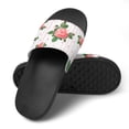 thumbnail image 4 of GZHJMY Stylish Slides for Women Men, Pink Striped Flower Soft Flexible Slip-on Sandals Slippers, 4 of 7
