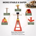 thumbnail image 3 of S-HOME Complete Kit of 4 RV Steel Stabilizer Jacks, Adjustable Height 11 to 17 Inches with Rubber Pads, Lightweight Support for Travel Trailers & Campers, 3300 Lbs Each Load Capacity , Red, 3 of 9