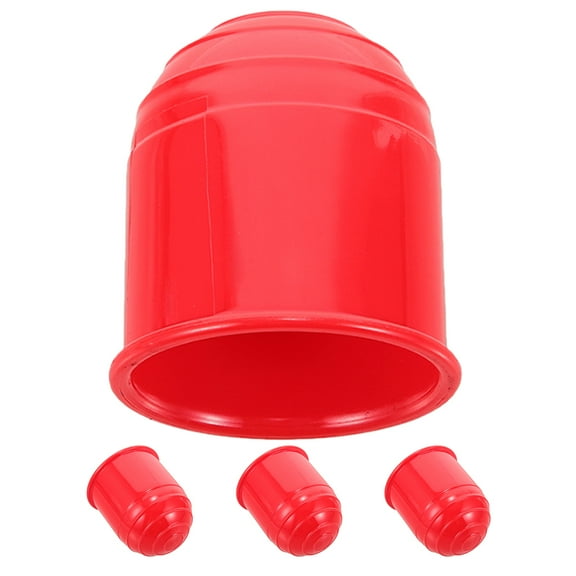 FRCOLOR  4 Pcs Trailer Hitch Ball Cover Towing Protector Accessories Red