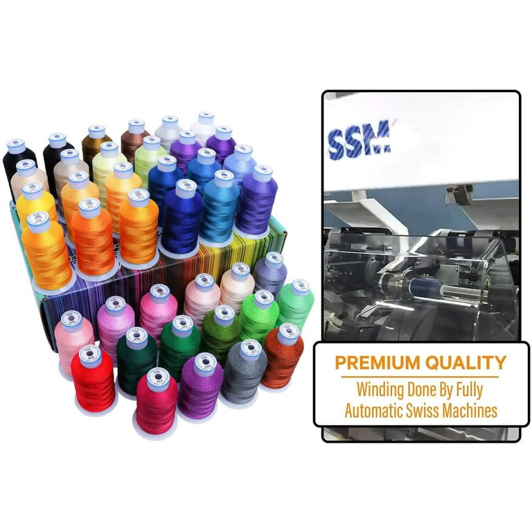 2pcs 500m Sewing Thread Polyester Embroidery Sewing Machine Threads Cross  Stitch Sewing Floss Kit Sewing Quilting Accessories