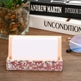 thumbnail image 4 of Business Card Holder for Desk, Rhinestone Business Card Holders Crystal Card Stand Organizer, Pink, 4 of 5