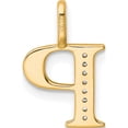 thumbnail image 3 of 10K Yellow Gold Diamond Letter P Initial Pendant (Width 10.14) (Length 15.28) - Jbsp, 3 of 5