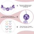 thumbnail image 5 of 10Pcs Glass Pearl & Plastic Locking Stitch Markers Mixed Color 8cm 10pcs/set, 5 of 7