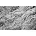 thumbnail image 2 of Addison Rugs Mayfield Washable Transitional Waves Gray Rectangle Rug, 1'8" x 2'6", 2 of 5