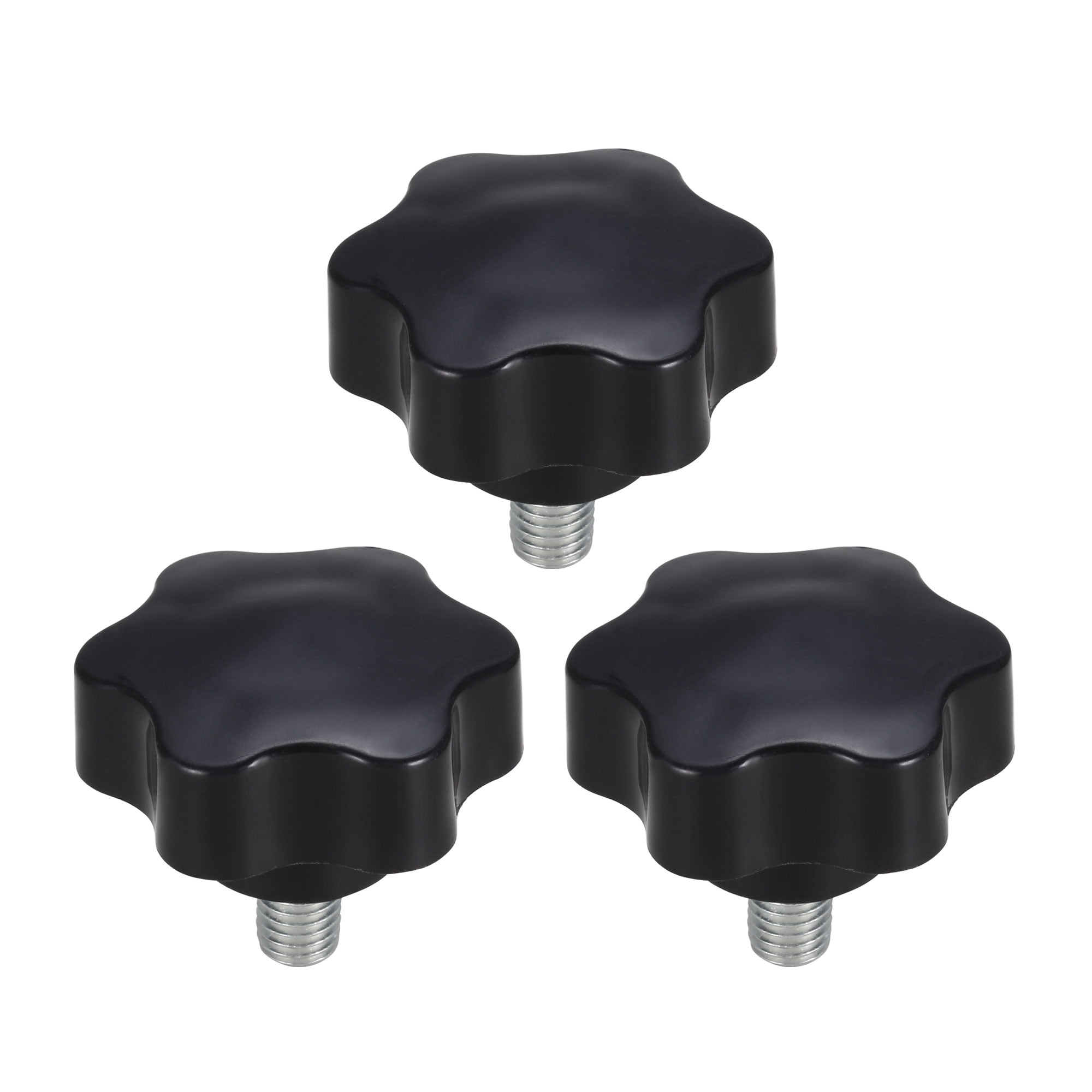 Clamping Screw Knob , 47mm Dia Plum Hex Shaped Grips Star Knob M10 x