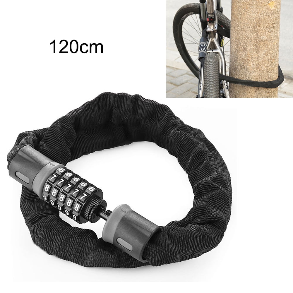 Bicycle Password Chain Lock 5 Digit Password Keyless Bicycle Key