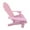 Pink, variant on Kids Patio Chair Outdoor Furniture, Adirondack Chair with Armrests and High Slat Backrest, Wood Accent Lounge Chair for Garden Backyard Porch Outdoor, Easy to Assembly