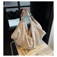 thumbnail image 5 of Bolsos de hombro de pana de gran capacidad, sólidos, de alta calidad, súper geniales, mochilas de moda para mujeres, nuevo estilo de otoño 2024, 5 of 5