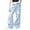 Blue, variant on Boys Jeans Pants Stretch Elastic Waist Wide Leg Jeans Baggy Denim for Girls Cute Clothes 13-14 Years