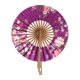 thumbnail image 1 of Ventilador de mano plegable de bolsillo de la flor de Sakura japonesa regalo de la decoración del partido del círculo redondo, 1 of 7