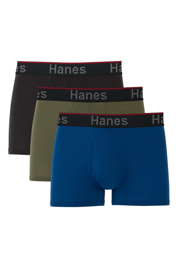 Underwear Boxer Briefs Pack, 3-Pack, Comfort Flex Fit, Moisture-Wicking, No-Ride-Up Fit