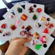 thumbnail image 3 of Conjunto de broche de Navidad para mujer, alfileres de Navidad, muñeco de nieve, copo de nieve, ciervo, campana, sombrero, calcetín, árbol de dibujos animados, joyería bonita, regalo para niños, 3 of 4