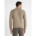 thumbnail image 3 of Athletic Works Men's and Big Men's Waffle Quarter Zip Pullover, Sizes S-3XL, 3 of 5