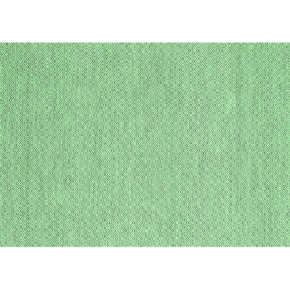 Ahgly Company Indoor Rectangle Abstract Emerald Green Contemporary Area Rugs, 7' x 10'