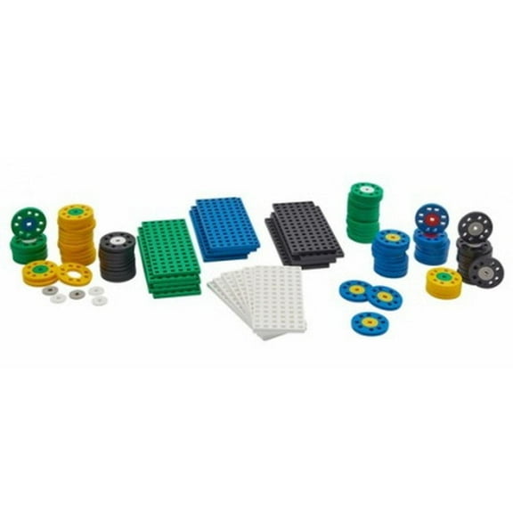 Plus-Plus - Mix - Wheel And Baseplate - 80Pc